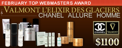 Basket of Men treatment featuring top products from Valmont L'Elixir Des Glaciers and Chanel Allure Homme