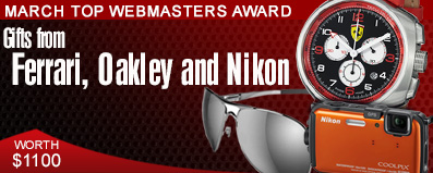 Gifts from Ferrari, Oakley, and Nikon