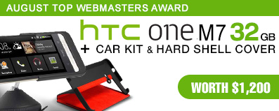 HTC One m7 32GB plus Car Kit & Hard Shell Cover