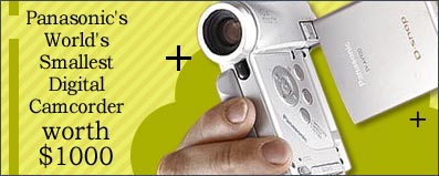 Panasonic's World's Smallest Digital Camcorder
