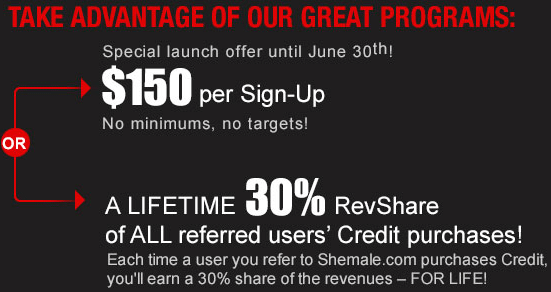 $150 Per Sign-up or Lifetime 30% RevShare!